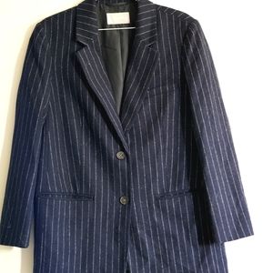 Everlane oversized pinstripe menswear blazer size 6